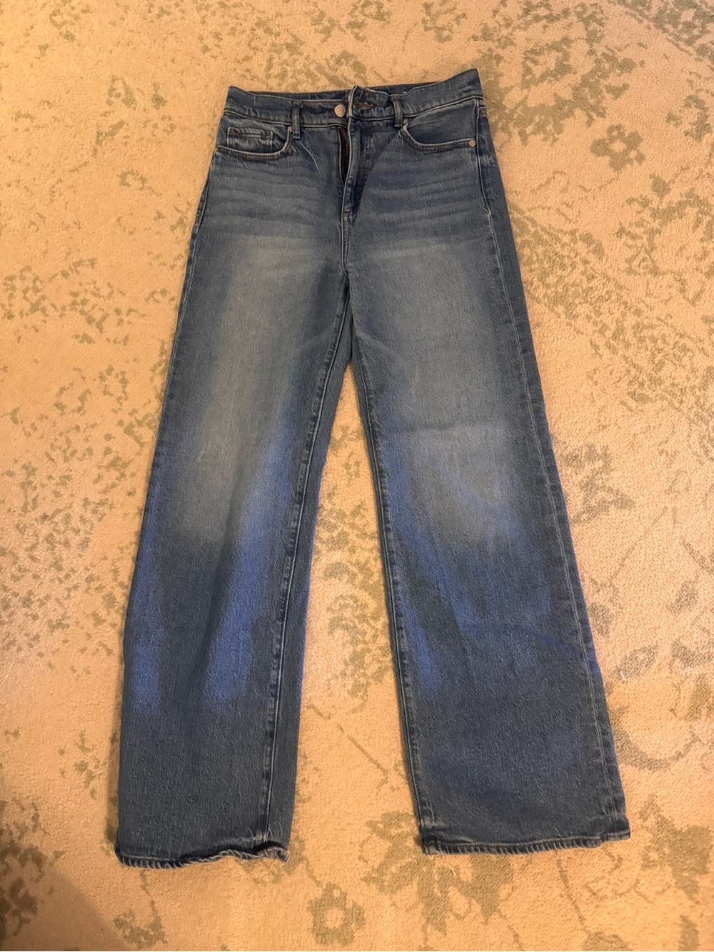 LOFT Wide Leg Jeans in Medium Blue Wash